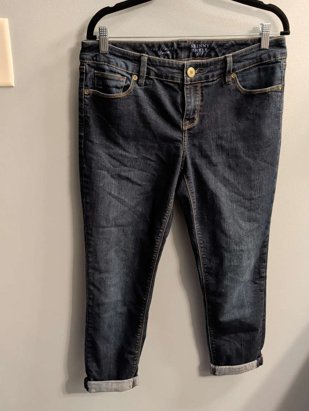 🍉The Limited Dark Indigo Cropped Skinny Jeans